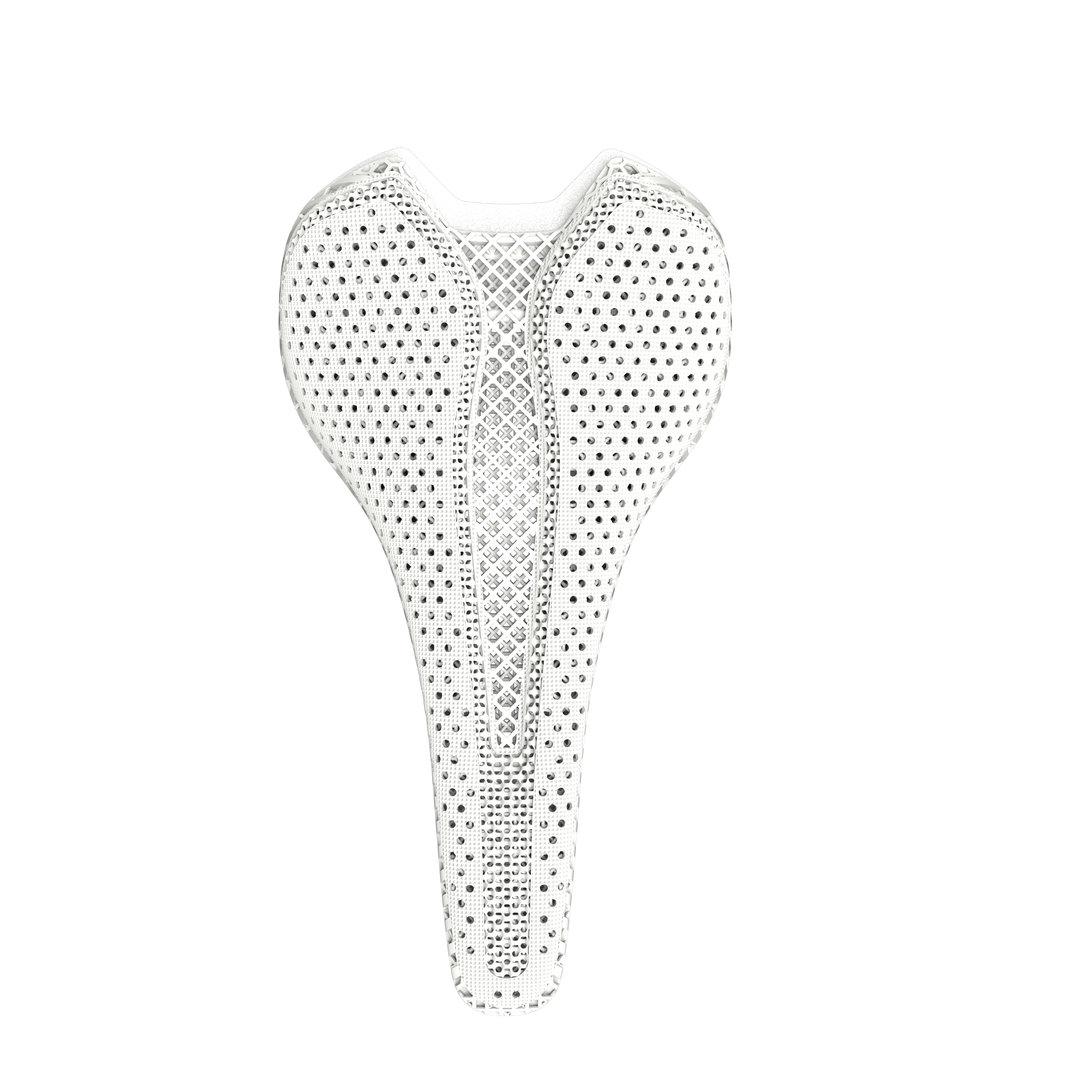 Samassi 3d Printed Saddle Road Bike - R5 in white, a premium bike saddle designed for comfort and performance.
